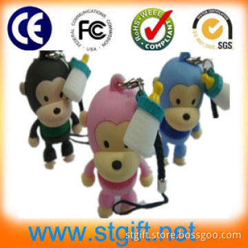 3D Soft PVC USB Pendrive, OEM USB Flash Drive Send Free Sample